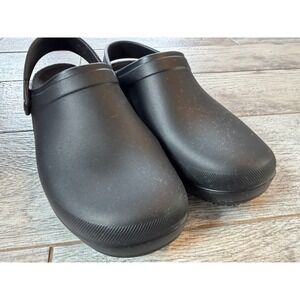 Skechers Riverbound Arch Fit Slip‎ Resistant Shoes 9 Work Black Clogs Air Cooled